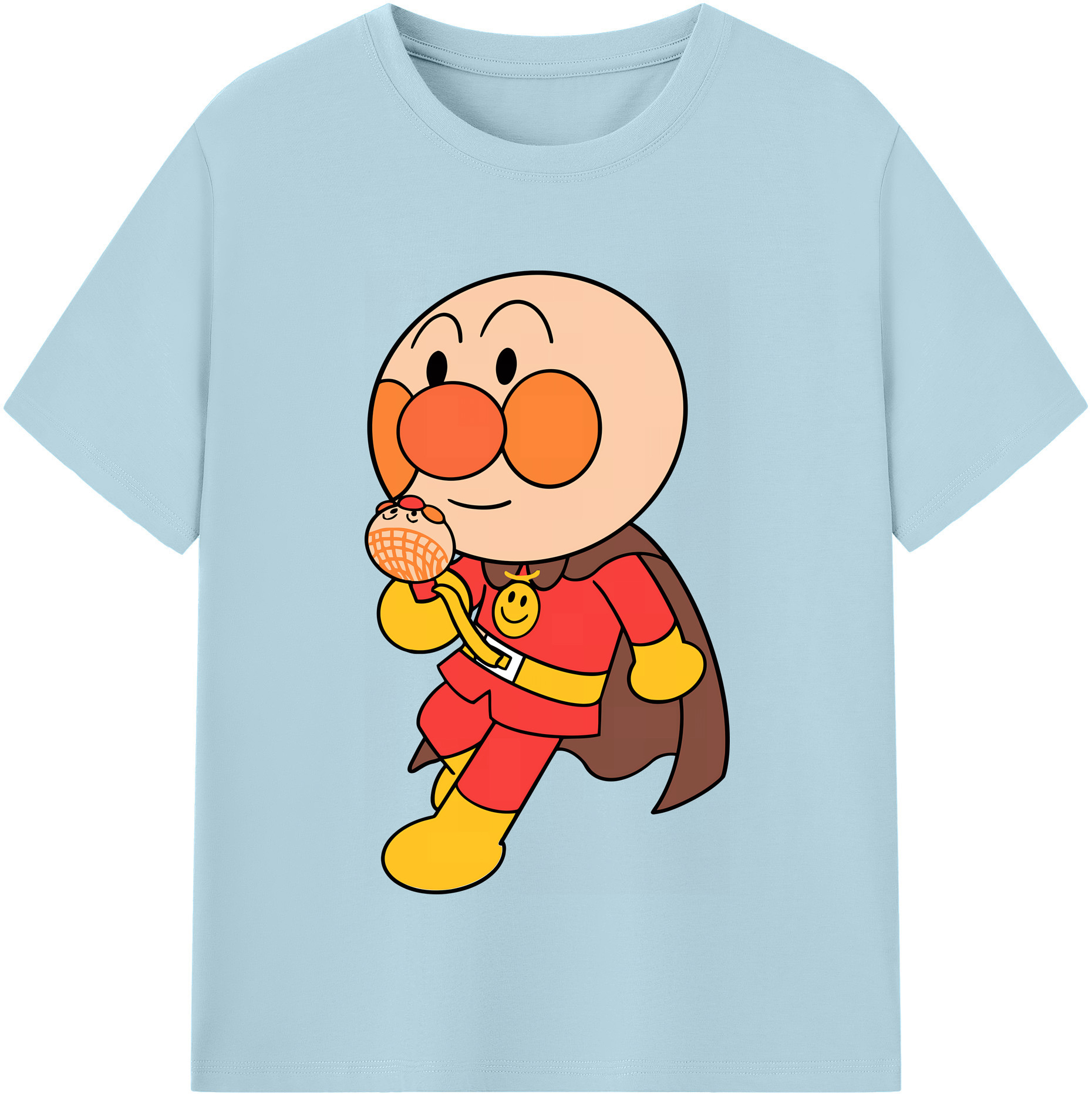 （画像用） アンパンマン Anpanman 綿100％半袖Tシャツ（フロントプリント）